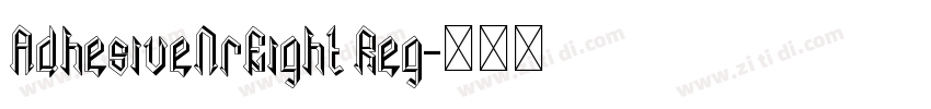 AdhesiveNrEight Reg字体转换